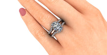 Oval Moissanite Engagement Ring Diamond Hidden Halo