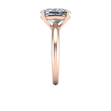 Elongated Cushion Cut Crushed Ice Moissanite Engagement Ring