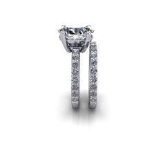 Oval Moissanaite Engagement Ring, 4.20 Carats, Recycled Platinum, Ethical Diamonds