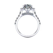 Earth Friendly Oval Forever One Moissanite Engagement Ring 4 Carats