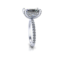 Radiant Cut NEO Moissanite Engagement Ring, 3.90 Carats, Recycled White Gold