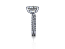 Radiant Cut NEO Moissanite Engagement Ring, 3.90 Carats, Recycled White Gold
