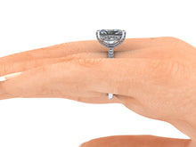 Radiant Cut NEO Moissanite Engagement Ring, 3.90 Carats, Recycled White Gold