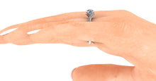 Contemporary Diamond Engagement Ring, Bypass Style in Platinum