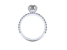 Forever One Moissanite Engagement Ring in Recycled White Gold