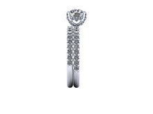 Forever One Moissanite Engagement Ring in Recycled White Gold