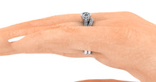Trilogy Engagement Ring 3 Diamonds Recycled Platinum