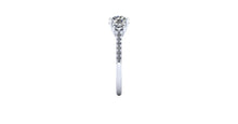 Trilogy Engagement Ring 3 Diamonds Recycled Platinum