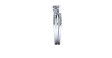 Cushion Cut Diamond Engagement Ring Bypass Engagement Ring