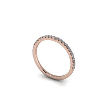 Rose Gold and Diamond Wedding Band Recycled Rose Gold Ethical Diamonds