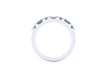Diamond Anniversary Band, 14k Recycled White Gold, Ethical Diamond Ring