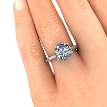 Bridal Set Solitaire Engagement Ring Eternity Band