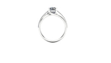Cushion Cut Diamond Engagement Ring Bypass Engagement Ring