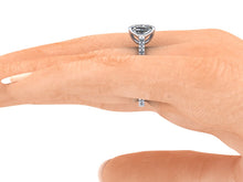 Elongated Cushion Cut Harro Moissanite Engagement Ring in Recycled Platinum