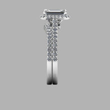 Emerald Cut Moissanite Engagement Ring, 2.80 Carats Forever One