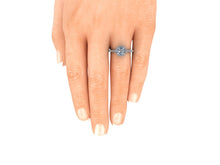 Halo Style Moissanite Engagement Ring, Recycled Gold, Ethical Diamonds