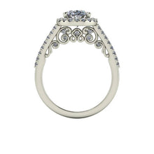Oval Forever One Moissanite Engagment Recycled White Gold Ethical Diamonds