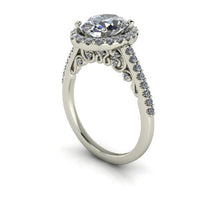 Oval Forever One Moissanite Engagment Recycled White Gold Ethical Diamonds