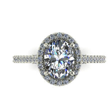 Oval Forever One Moissanite Engagment Recycled White Gold Ethical Diamonds