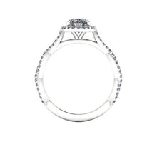 Oval Moissanite Engagement Ring, 8x6 mm Forever One