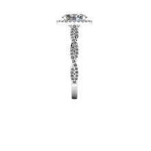 Oval Moissanite Engagement Ring, 8x6 mm Forever One
