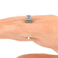 Moissanite Anniversary Band, Recycled White Gold