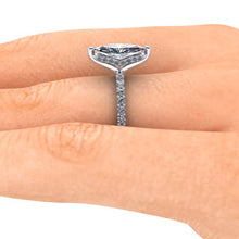 Marquise Shape Charles & Colvard Moissanite Engagement Ring