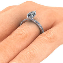 Marquise Shape Charles & Colvard Moissanite Engagement Ring