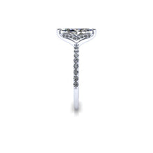 Marquise Shape Charles & Colvard Moissanite Engagement Ring