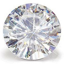 Forever One Round Cut Loose Moissanite Diamond Alternative