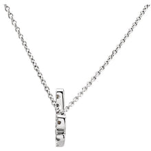Diamond "LOVE" Necklace 14K White Gold  Monogram Necklace Boho Necklace