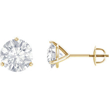 Forever One Moissanite Stud Earrings, 2 Carats, White Gold, Eco Friendly Bridal Jewelry