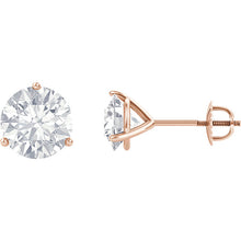 Moissanite Stud Earrings Martini Setting Stud Earrings