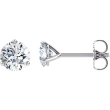 Moissanite Stud Earrings Martini Setting Stud Earrings