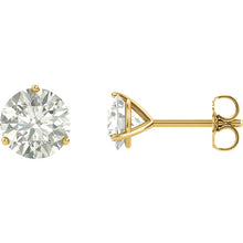 Moissanite Stud Earrings Martini Setting Stud Earrings