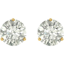 Moissanite Stud Earrings Martini Setting Stud Earrings