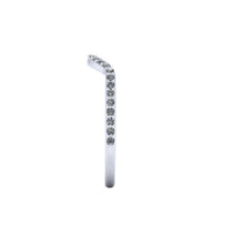 Curved Diamond Wedding Band Contoured Wedding Band
