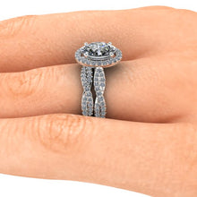 Oval Moissanite Engagement Ring, 8x6 mm Forever One