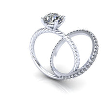 Diamond Rolling Rings Engagement Ring