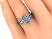 Twisted Rope Engagement Ring Cushion Cut Harro or NEO Moissanite Engagement Ring