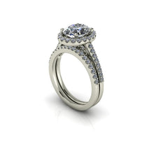 Oval Forever One Moissanite Engagment Recycled White Gold Ethical Diamonds