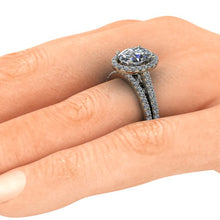 Oval Forever One Moissanite Engagment Recycled White Gold Ethical Diamonds