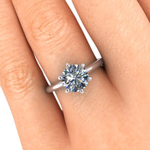 Classic Tiffany Style Solitaire Engagement Ring