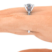 Classic Tiffany Style Solitaire Engagement Ring
