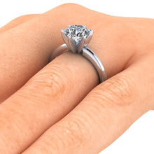 Classic Tiffany Style Solitaire Engagement Ring