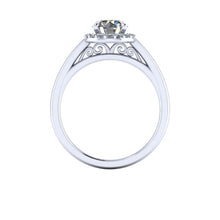 Old European Cut Forever One Moissanite Engagement Ring Recycled White Gold