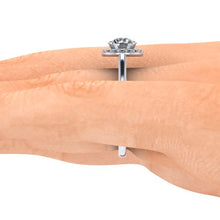 Old European Cut Forever One Moissanite Engagement Ring Recycled White Gold