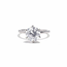 Solitaire Diamond Engagement Ring Recycled Platinum Ethical Wedding Ring