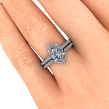 Oval Diamond Engagement Ring Recycled Gold or Platinum