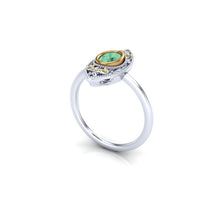 Paraiba Tourmaline Engagement Ring Vintage Inspired